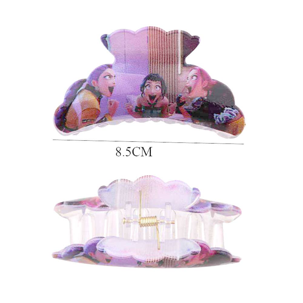 Sensibling Corp. - Wholesale Hair Clip - Women's - 12PCS KPop Demon Hunters Huntrix Rectangular Hair Claw Clips2