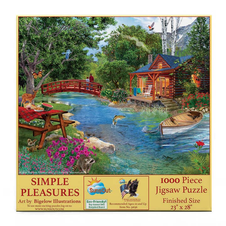 SunsOut - Wholesale Puzzle - Adult - 0154 Simple Pleasures 1000 pc Puzzle1