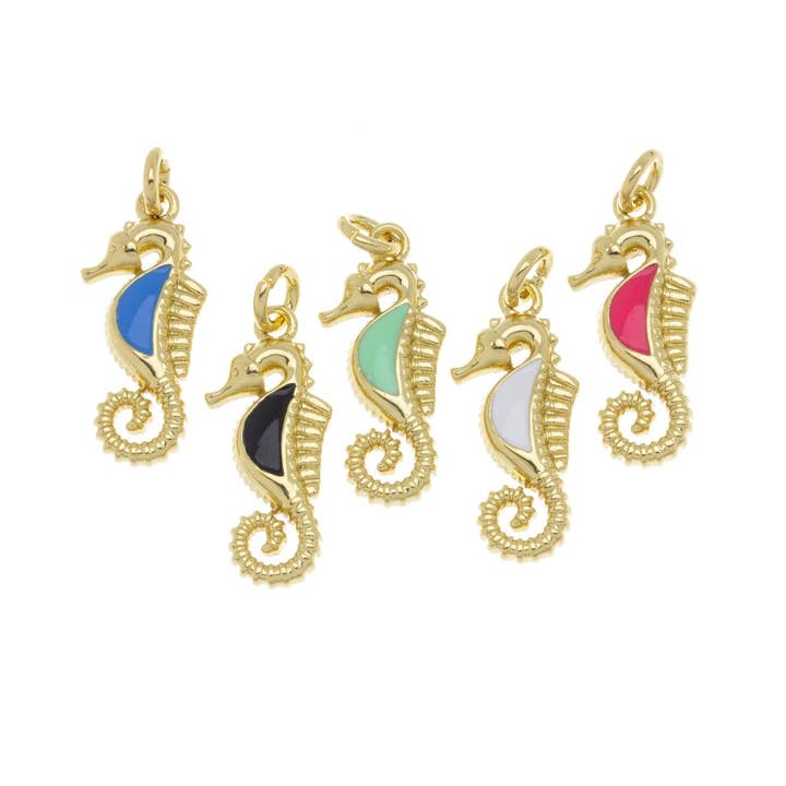 Pendentif Hippocampe en Or pour Collier, Bracelet, Boucles d'oreilles, CPG490 pour la vente par Jewel Pledge