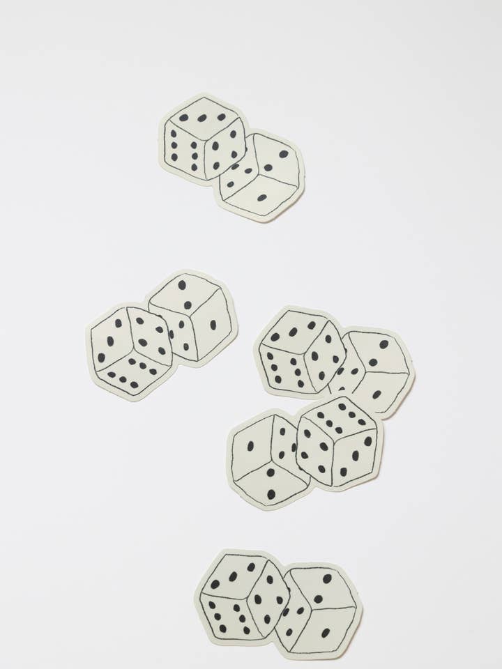 Pair of Dice Sticker for wholesale by Sumner Lane