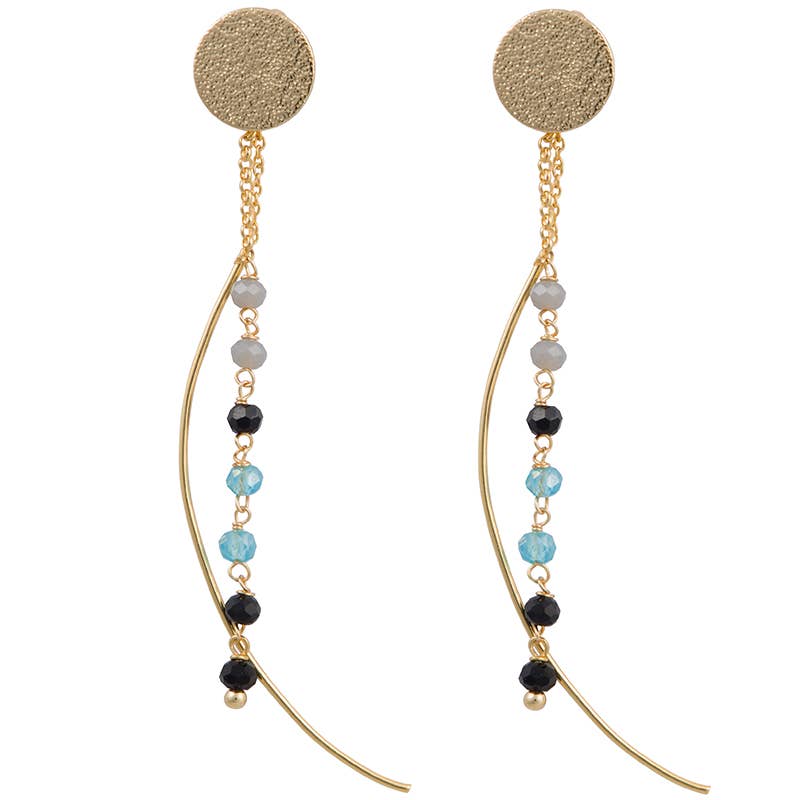 Marquet - Wholesale Dangle Earrings - Nicki Beaded Fair Trade Threader Earrings - Valentines Gift4