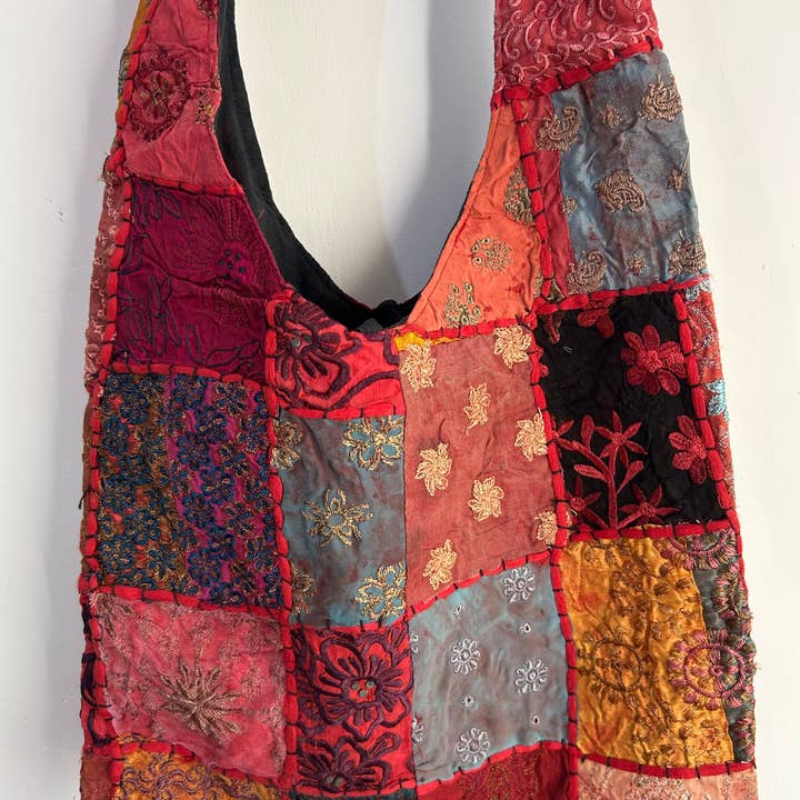 Meghcraft - Vendita all'ingrosso Borsa tote - Donna - Borsa Jhola Patchwork Vintage Indiano - Borsa a Tracolla Borsa Boho20