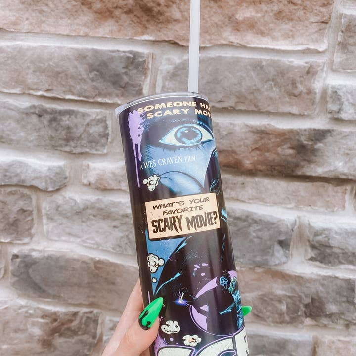 NOT YOUR AVERAGE BABE CO - Wholesale Insulated mug/tumbler - Scream Glow Tumbler- Theatre of Creeps4