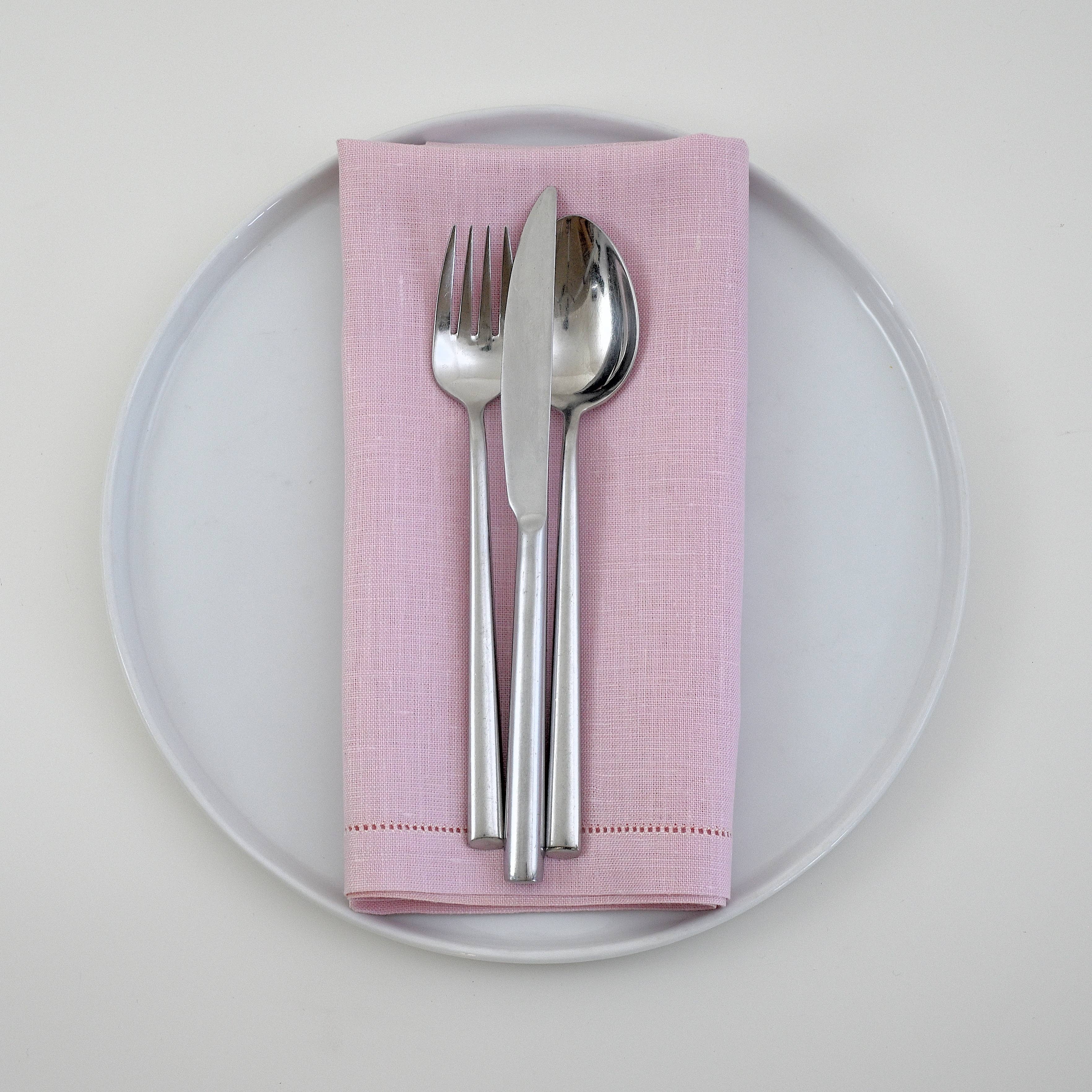 Ulster Linen - Wholesale Dinner & Cloth Napkin - Hemstitch Linen Dinner Napkin - 20"9