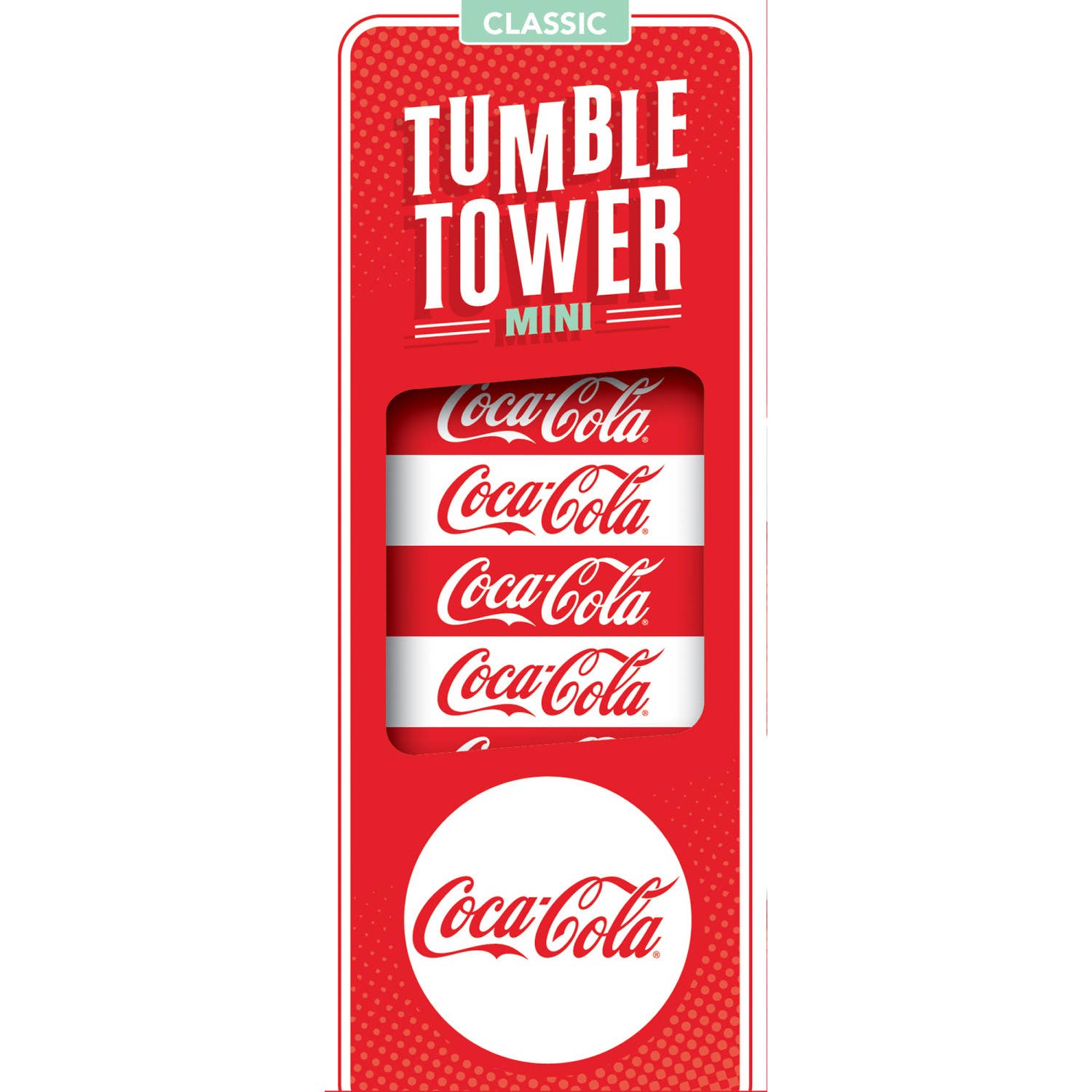 Masterpieces Puzzles - Wholesale Stacking Game - Coca-Cola Tumble Tower Mini0