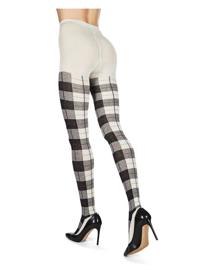 Infinity Classics International Inc. - Wholesale Tights - Women's - MeMoi Glasgow Plaid Sweater Tights15
