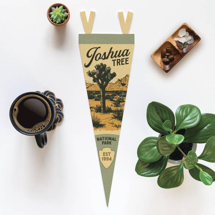 Benoit's Design Co. - Wholesale Sign - Joshua Tree National Park California Felt Pennant4