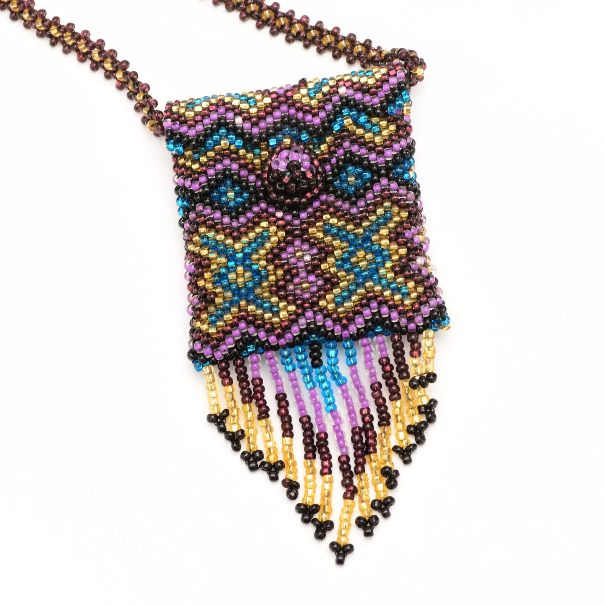 DIAMANTI DESIGNS - Wholesale Crossbody Bag - Women's - Beaded Bag Necklace, Traditional Patterns5