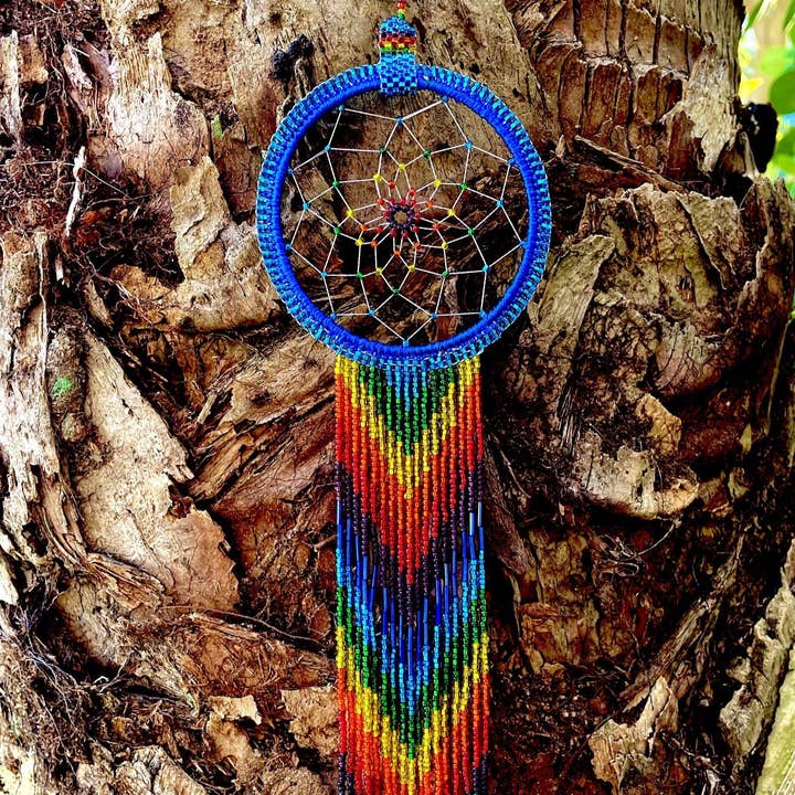 Blue Rainbow Dreamcatcher for wholesale by KAQCHI
