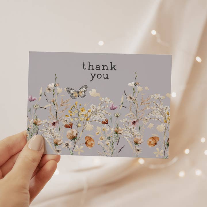 Biglietto di ringraziamento per piccole imprese, formato 4 x 6 (C) per la vendita all'ingrosso da parte di Happy Print Studio