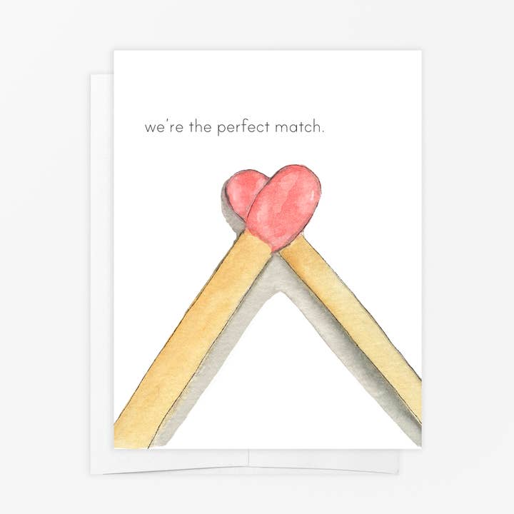 Greeting Card - Perfect Match - Valentine's Day for wholesale by emmy+olly