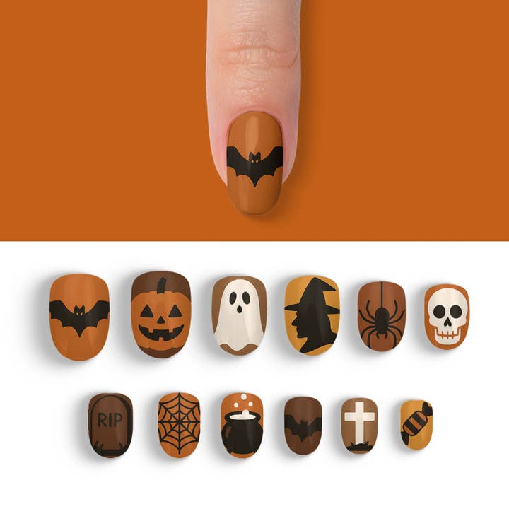 FYNE BODY - Wholesale Press-on/fake nails - Cocoa Coven Brown Halloween Press-On Nails65