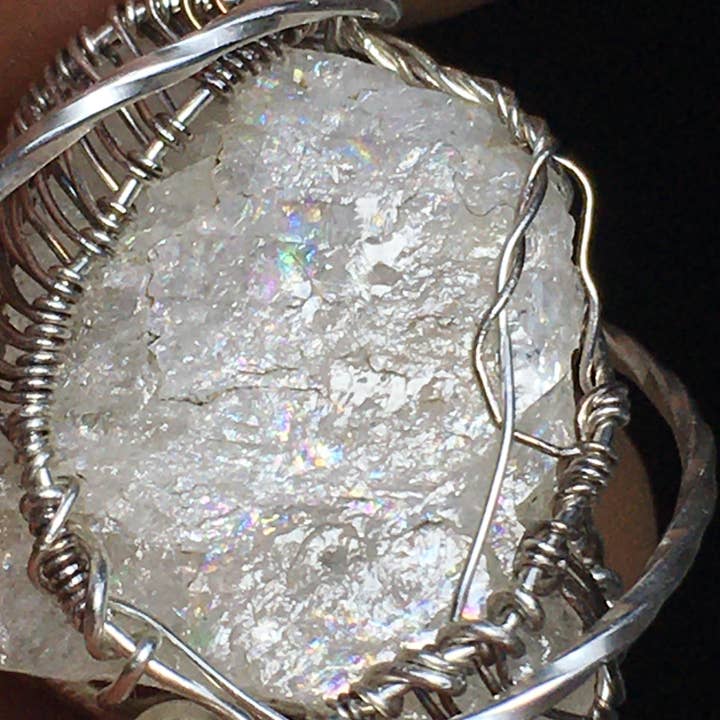 Wildheart Crystals - Wholesale Individual Charm/Pendant - Brazilian Phenacite Silver Wire-Wrap Pendant9