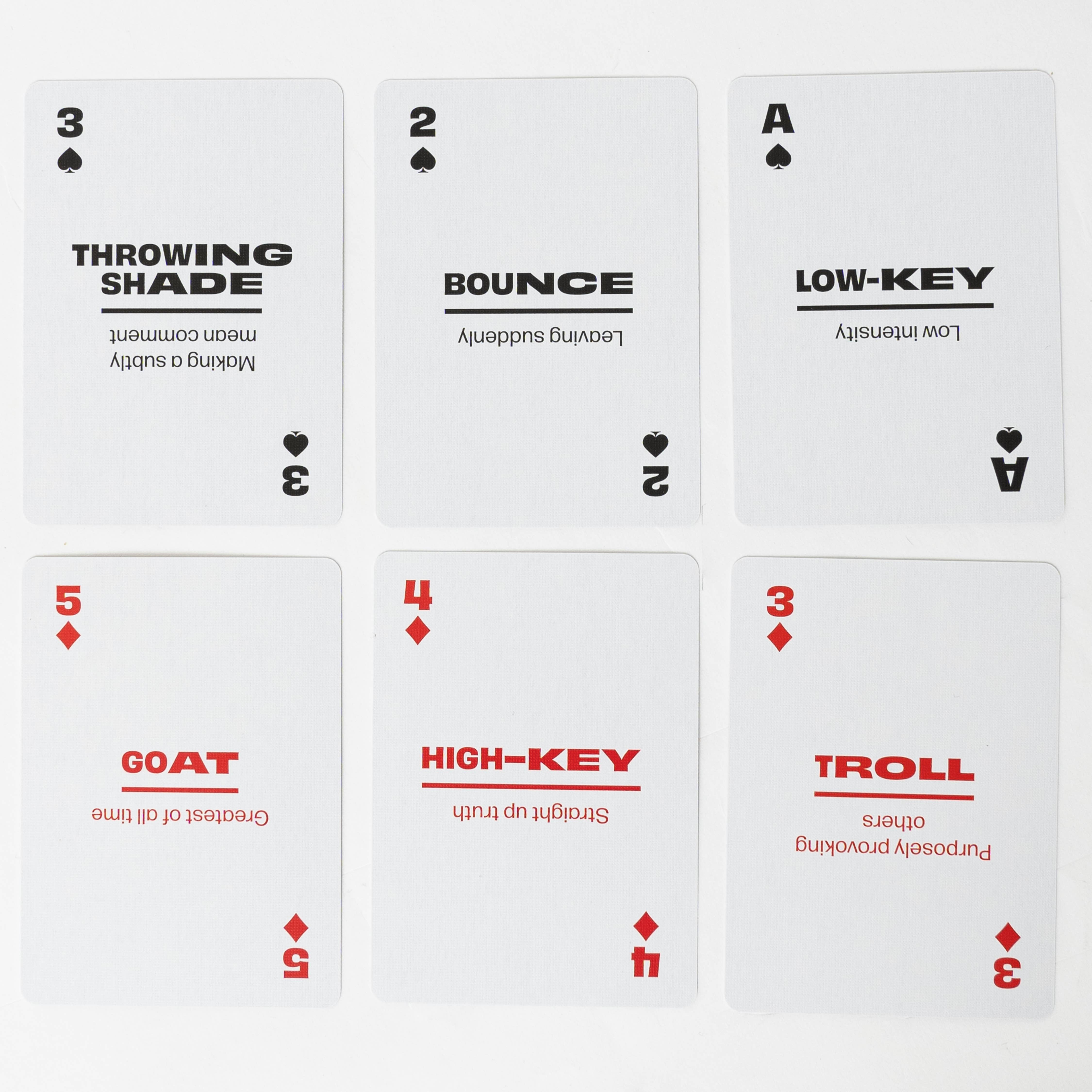 Lingo Playing Cards - Vente Jeu de cartes - Cartes à jouer Millennial Slang10