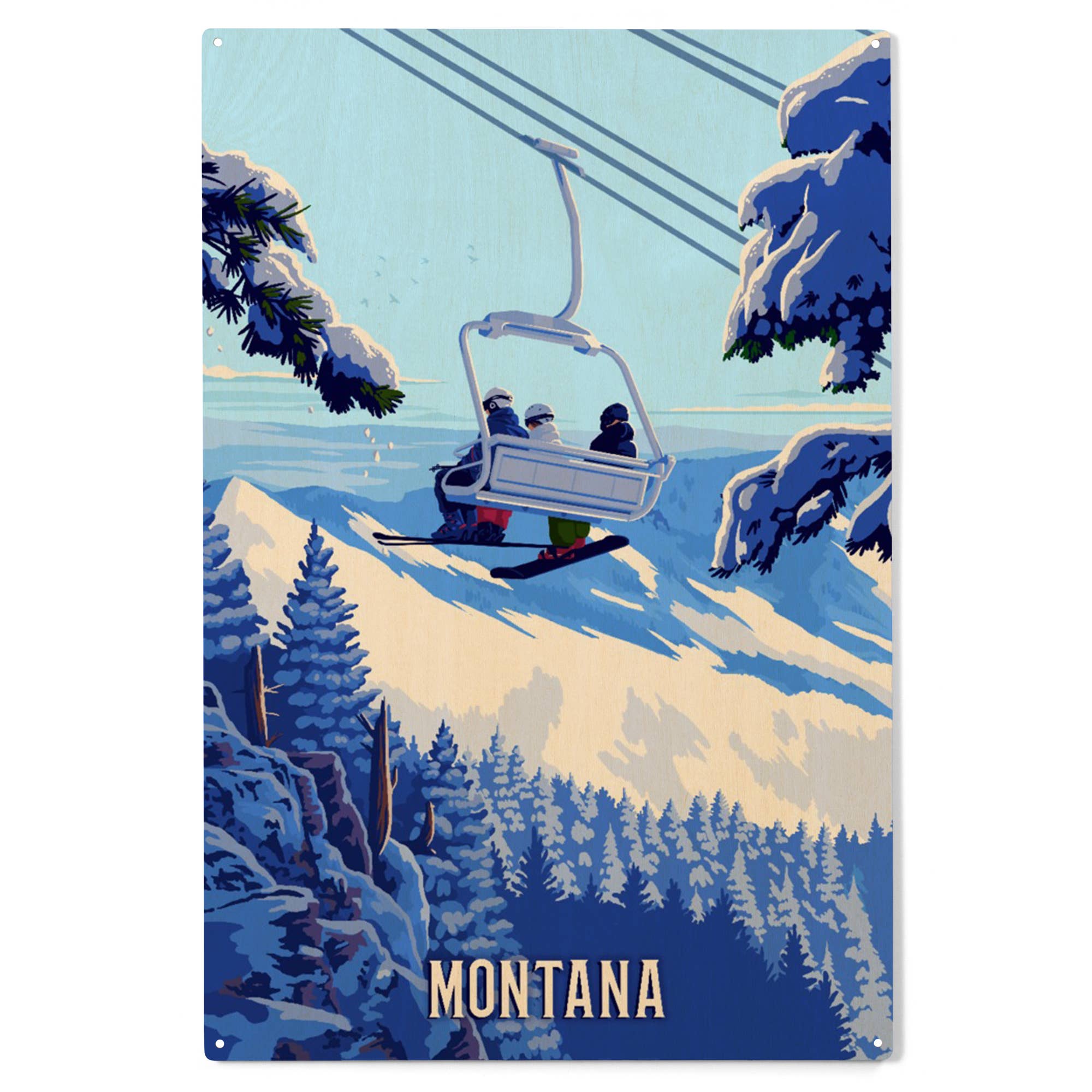 Wholesale Vintage Ski Art Print. Retro Pinup Girl Skiing Beer Bar