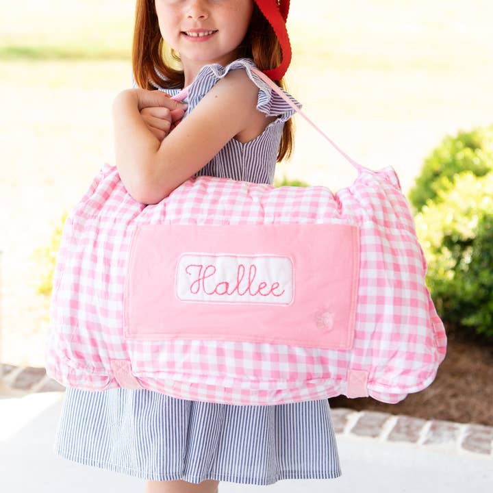 Sugar Bee Clothing - Wholesale Nap Mat - Kids & Baby - Nap Mat - Pink Gingham0