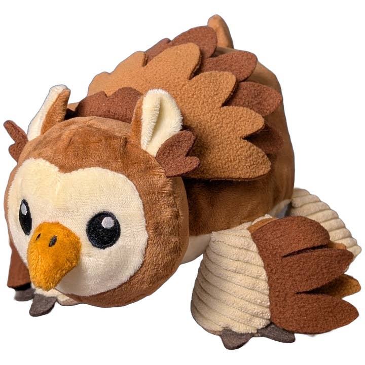 Oatmeal the Owlbear for wholesale by Pawlymorph Pet Toys