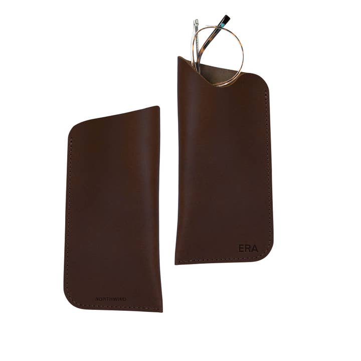 Glasses Sleeve - Full Grain Leather - USA Made for wholesale by Northwind