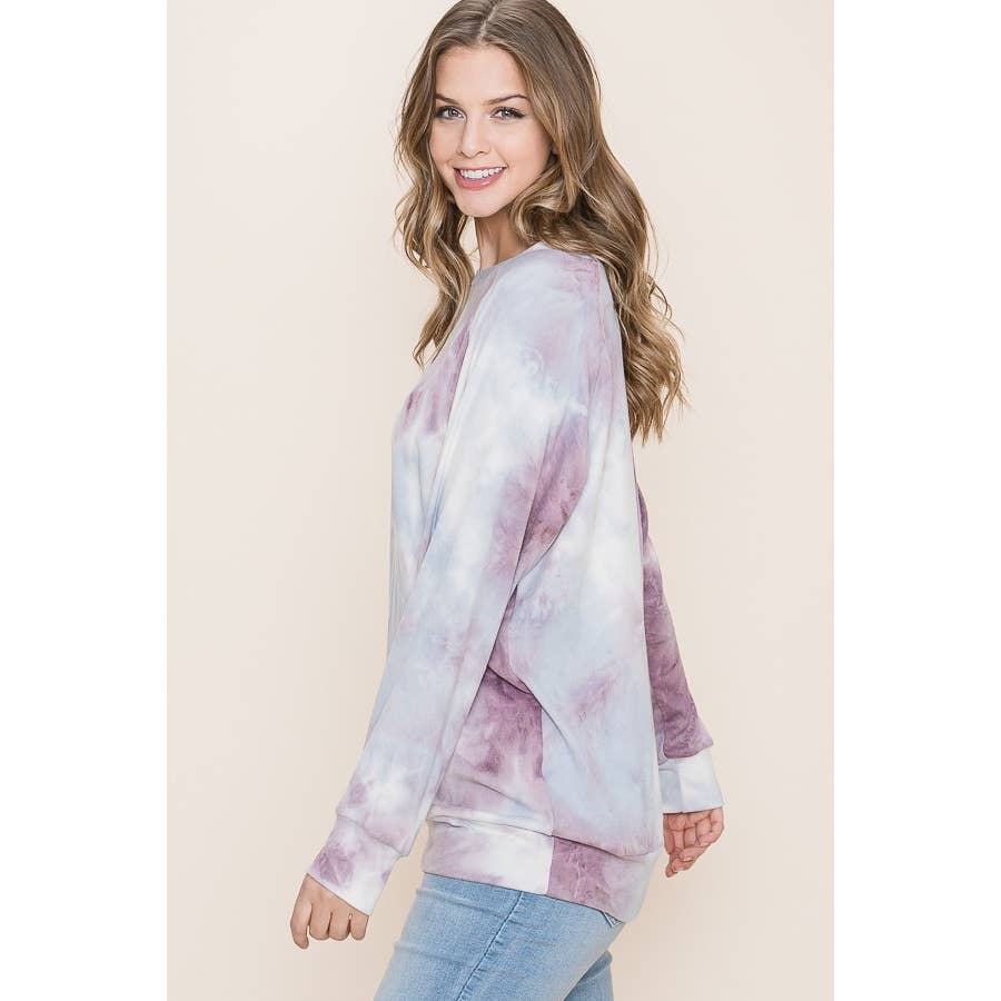 Reborn J - Wholesale Sweatshirt - Women's - TIEDYE LONG SLEEVE TOP13