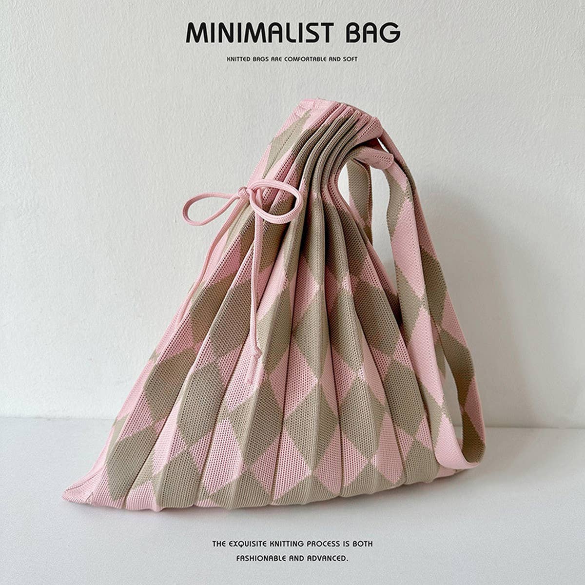 ACCITY - Wholesale Shoulder Bag - Women's - Large Knit Pleated Crossbody Shoulder Bag for Wome_CWAB15330