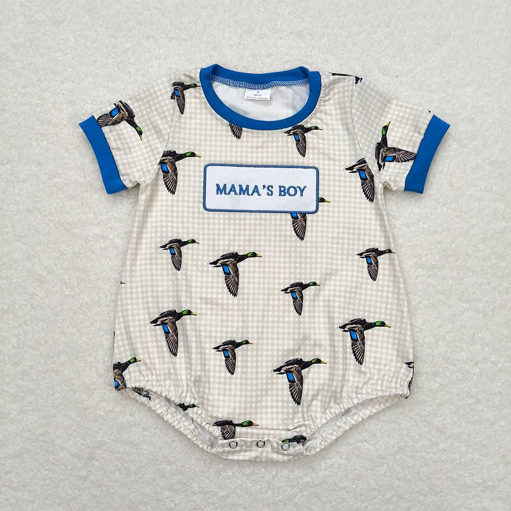 Aier Wholesale - Wholesale Bodysuit (Non-Footed) - Baby - Sibling Baby Infant Boys Hunting Comouflage Duck Short Sleeve Rompers0