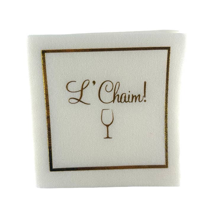 Maven Home - Wholesale Disposable Napkin - Linen-Feel Cocktail Napkins, L'Chaim4