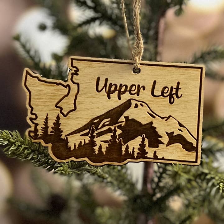 Washington Upper Left Ornament for wholesale by Chamness' Crafty Corner