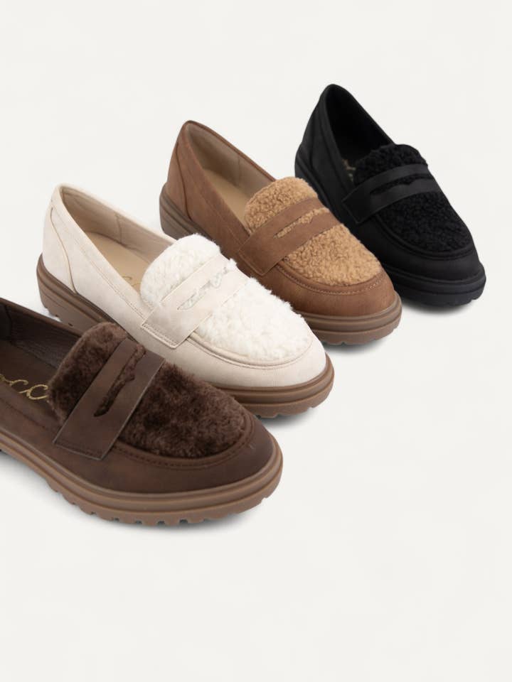 CONFORT MOELLEUX EN MOUSSE AVEC MOCASSIN À PLATEFORME LÉGÈRE pour la vente par CCOCCI