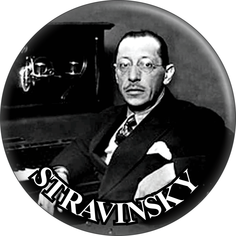 Square Deal Recordings & Supplies - Wholesale Lapel Pin/Button - Pin-on Button - 1.25 Inch - Igor Stravinsky0