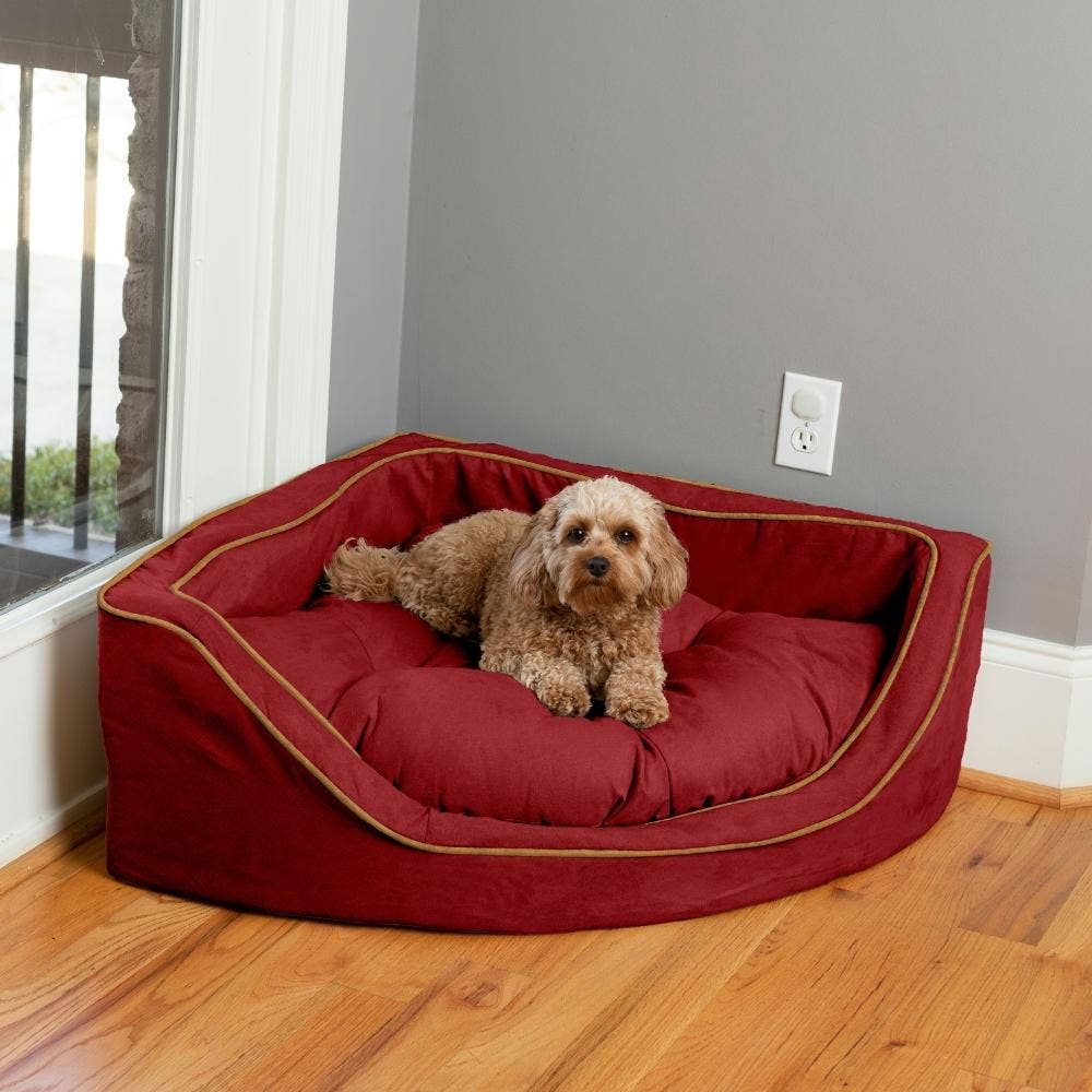 Snoozer Pet Products - Vente Panier – chien - Panier d'angle surdimensionné de luxe pour chien en microsuède15