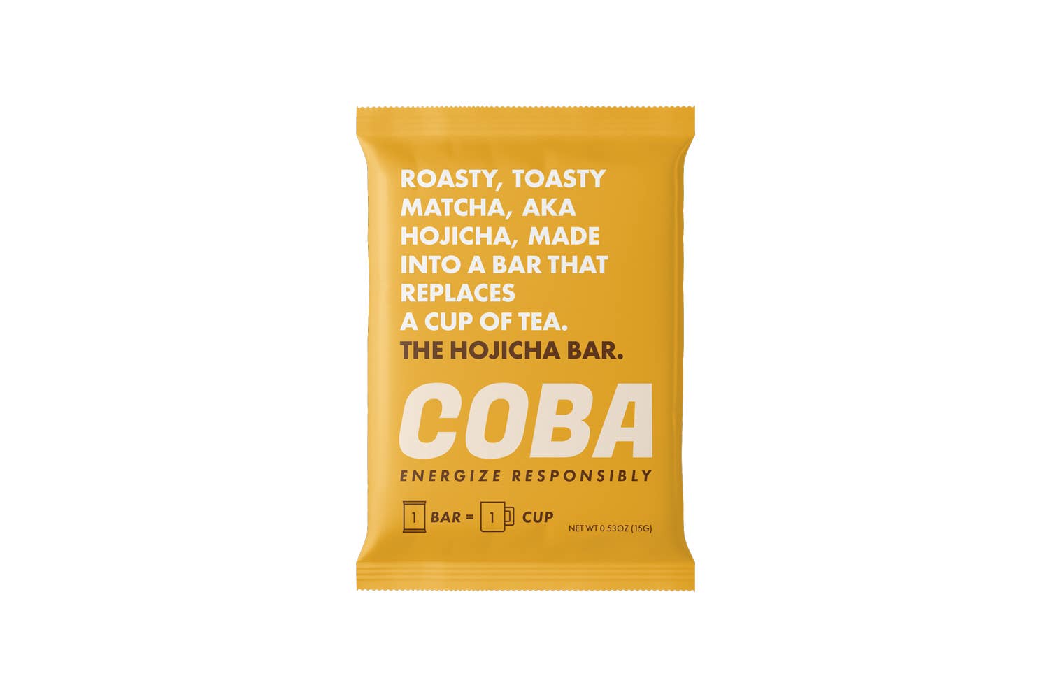 COBA, The Coffee Bar - Wholesale Chocolate Bar - COBA's Hojicha Latte Chocolate Bar (20 per case)
