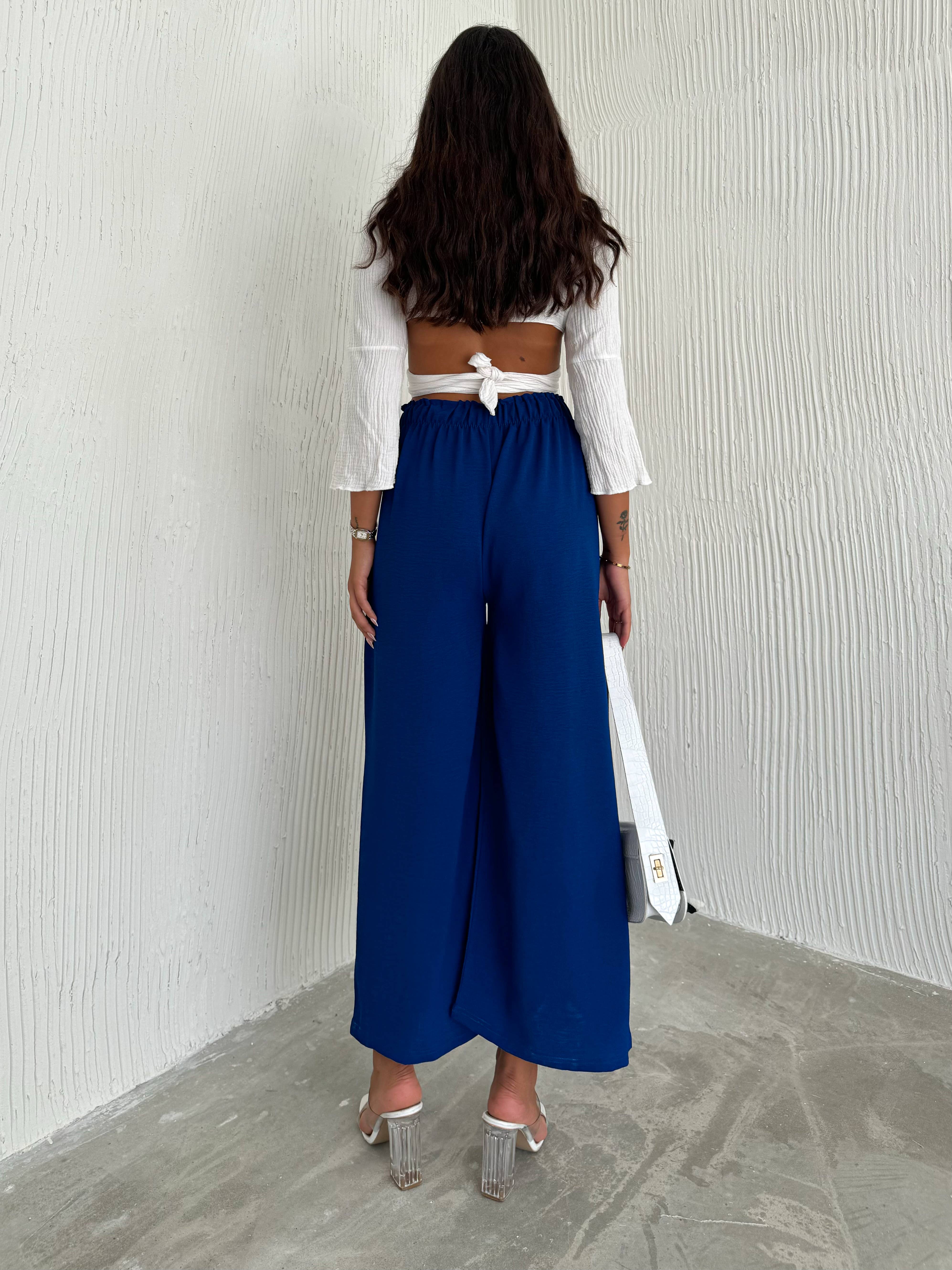 VAV NEW YORK - Wholesale Pants - Women's - Women's Solid Color Palazzo Pants Wide Leg Elastic22