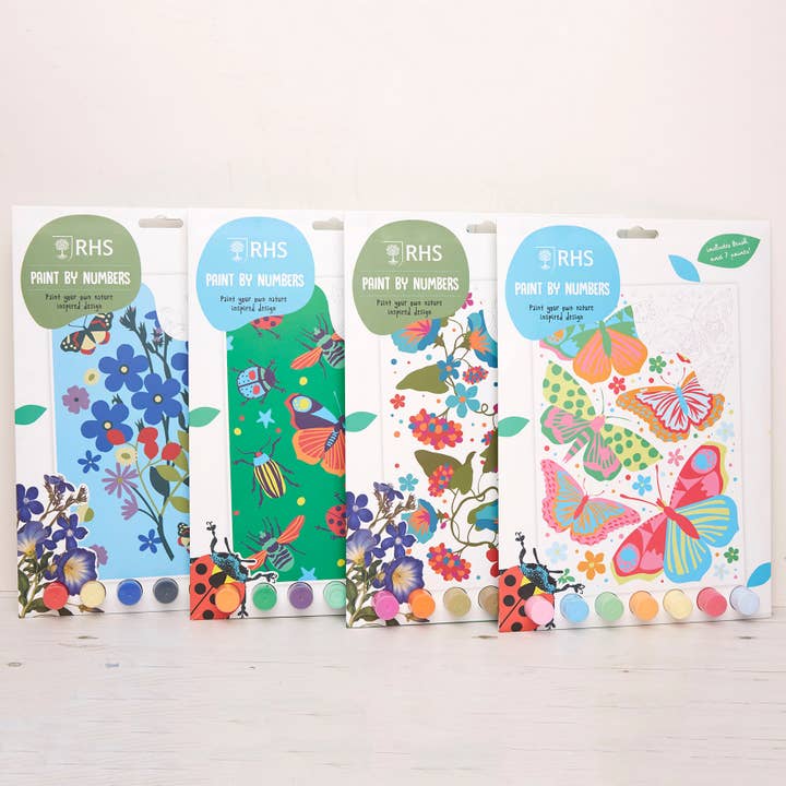 West Design Products – wholesale Painting/drawing – RHS Paint By Numbers For Kids, Multicoloured, A4, Bugs