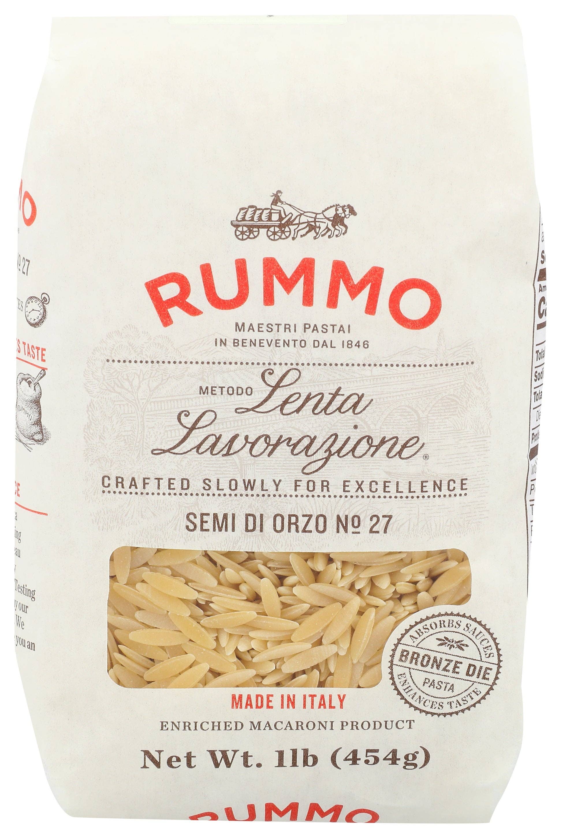 Everyday Supply Co - Wholesale Pasta - RUMMO PASTA SEMI DI ORZO - Case of 120
