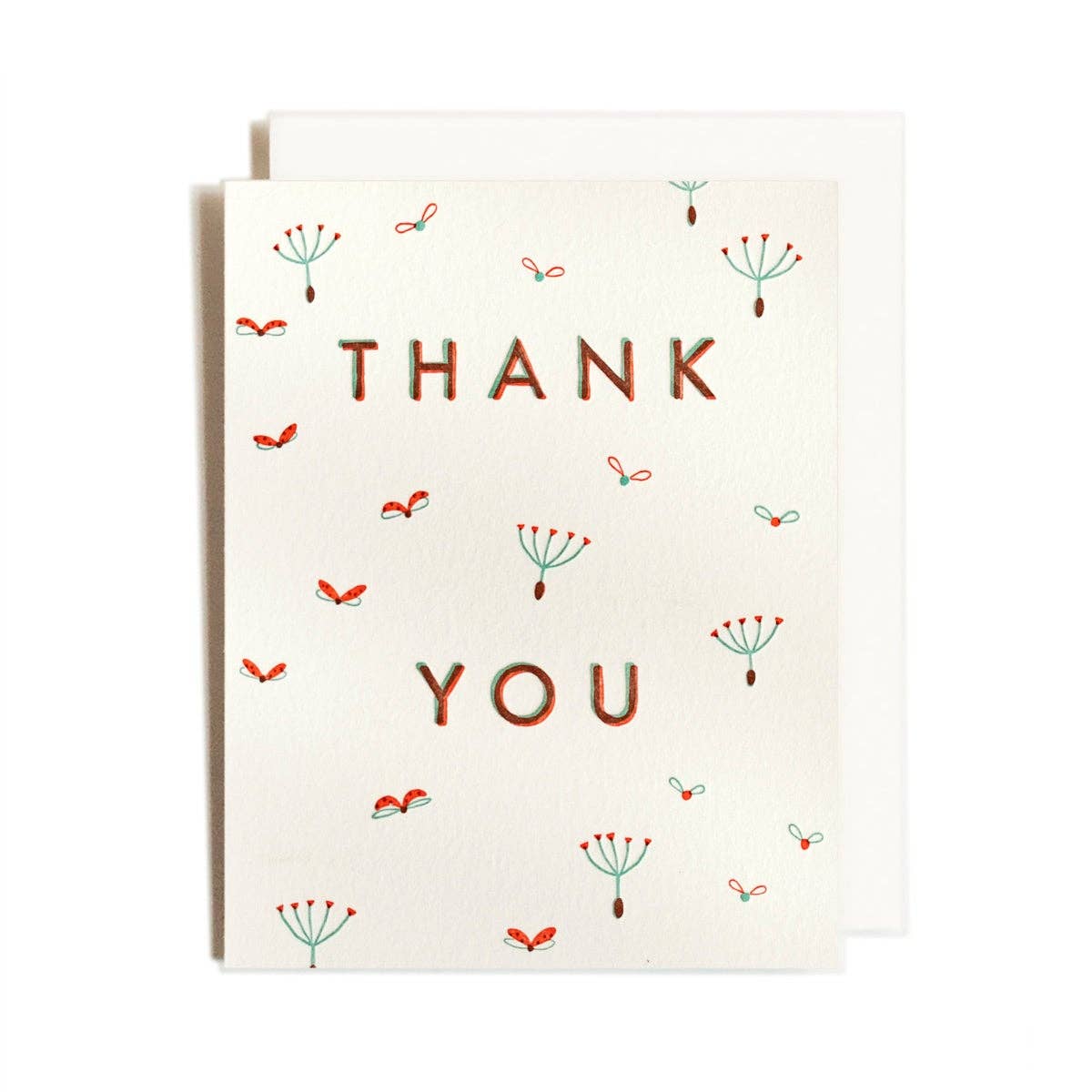Homework Letterpress Studio - Wholesale Thank You Card - Thank You Seeds | Letterpress Card