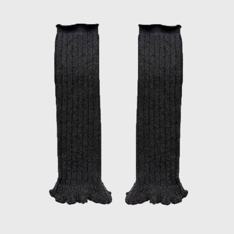 alberalkirk - Wholesale Legwarmers - Women's - Lace Trim Ballet-Inspired Leg Warmers  M5A1314