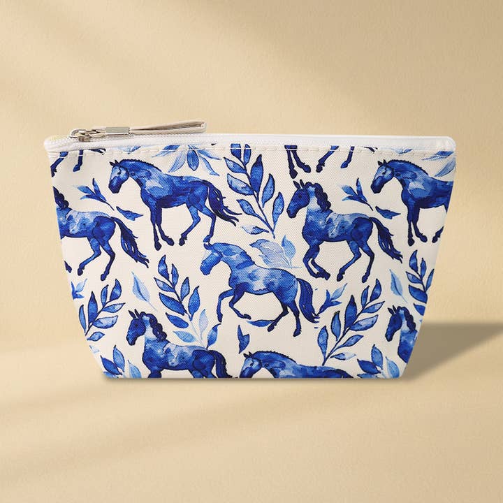 Mini Momo - Vente Trousses de maquillage/cosmétique - Trousse à cosmétiques MakeUp - Jolie trousse de toilette - Équestre0