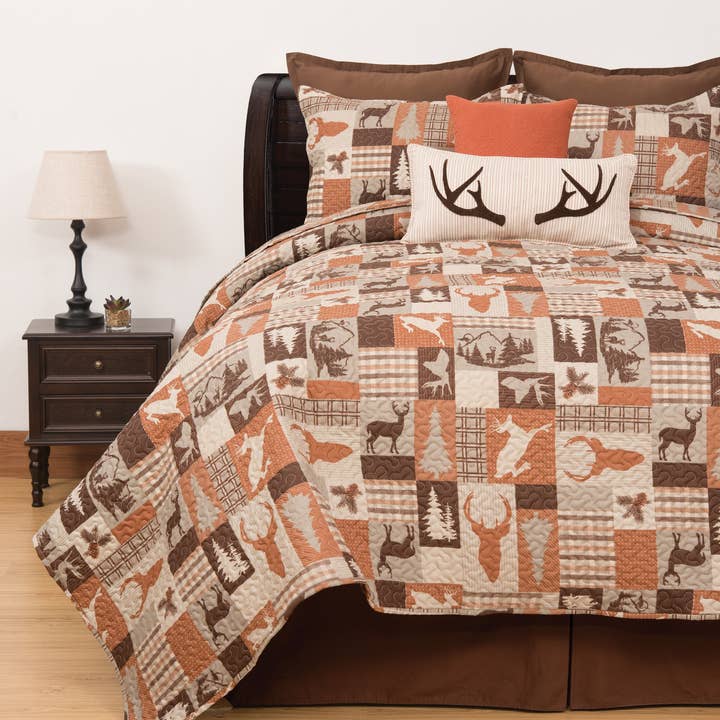 C&F Home - Vente Parure de lit - Parure de lit 3 pièces Buck Ridge Trail Rustic Lodge Full/Queen2