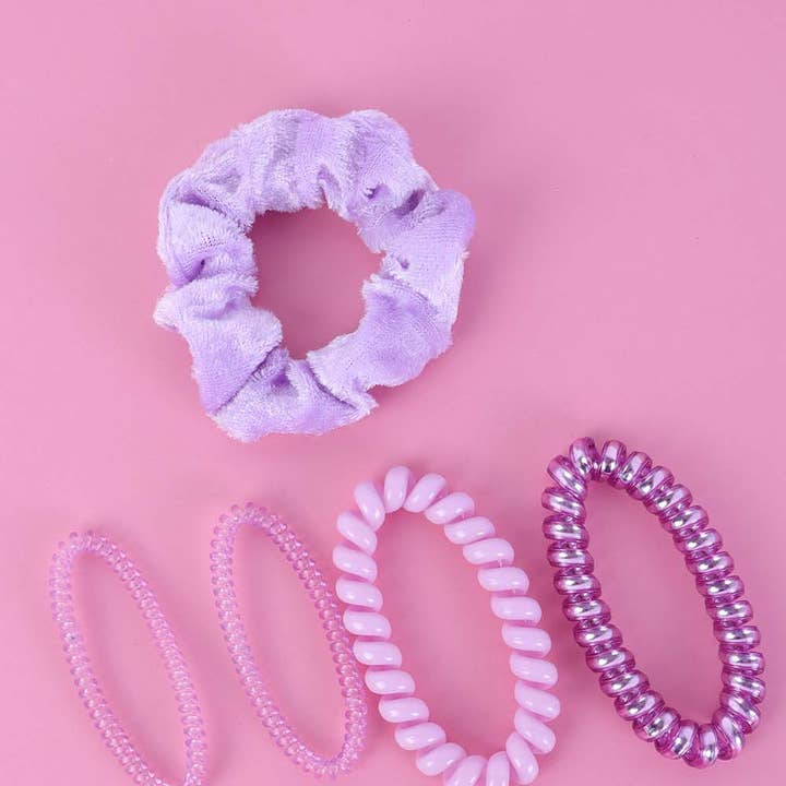 H41 | Conjunto de elásticos de veludo por atacado de Jaylanie