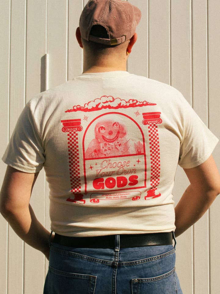 Family Store UK – wholesale Screen printed t-shirt – unisex – "Blobby" Natural Tee by Family Store0