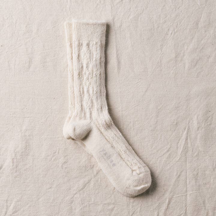 Alpaca Cable Pattern Socks for wholesale by YAHAE