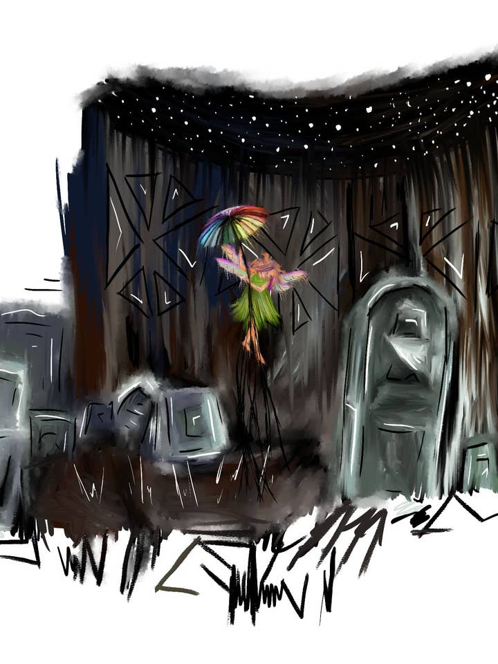 Fairy Graveyard Print for wholesale by Third Wolf Designs