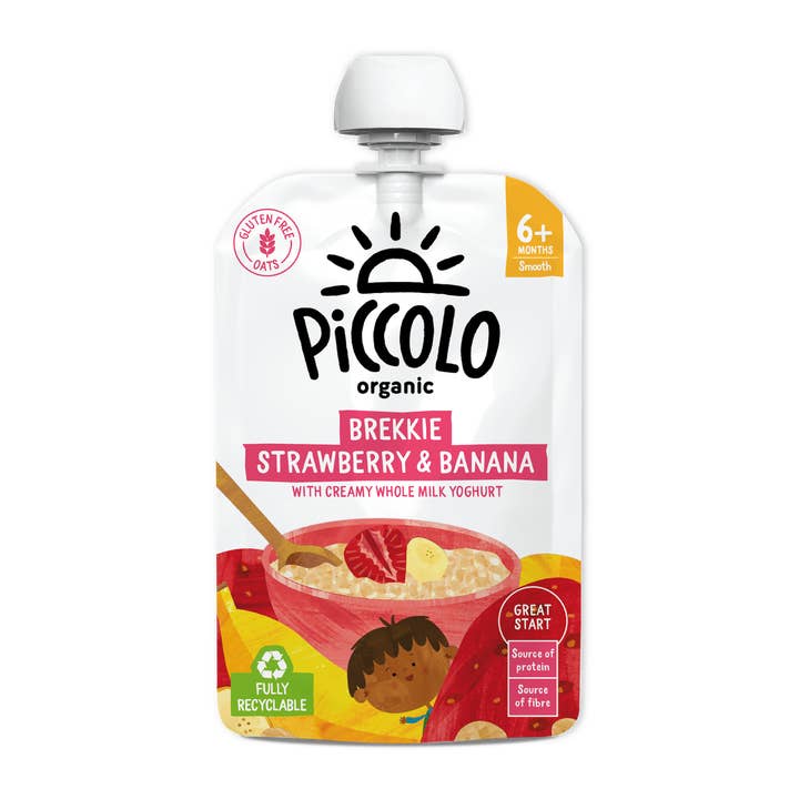 Piccolo Foods – wholesale Baby food – Piccolo Organic Natural Yoghurt Mango & Peach Stage 1 100g