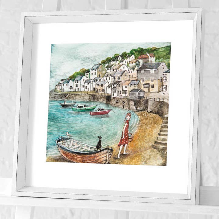 Joe Ramm (Harbour Picnic) encadré pour la vente par The Art Group