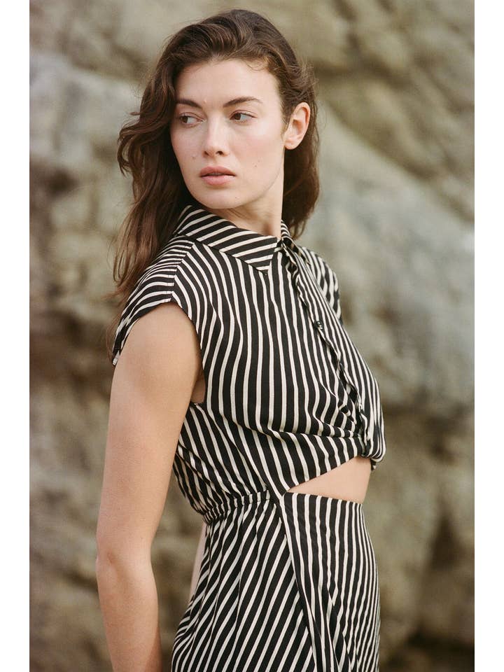 Black Natural AR1109 | AMINA DRESS for wholesale on Faire