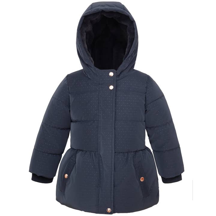 Rokka & Rolla - Wholesale Puffer Jacket - Kids - Toddler Girls' Starlight Winter Coat Mini Fur Jacket2