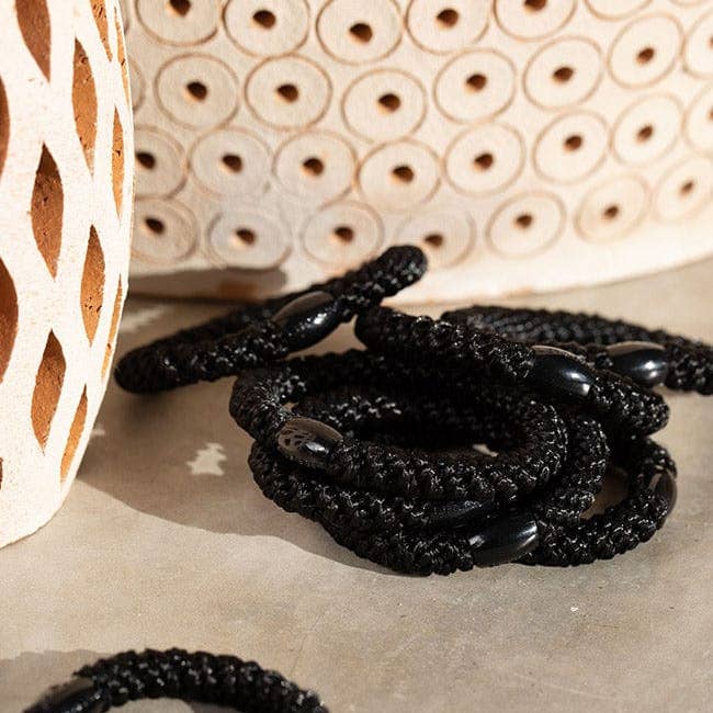 France Luxe/L. Erickson - Wholesale Hair Tie - Grab & Go Ponytail Holders - Set of Eight