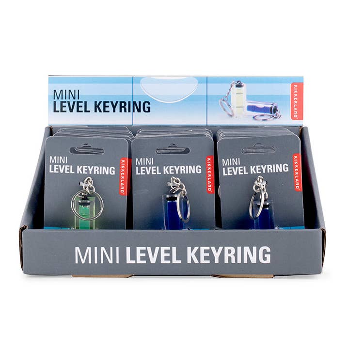Kikkerland Design Inc - Wholesale Keychain - Unisex - Mini Level Keyring