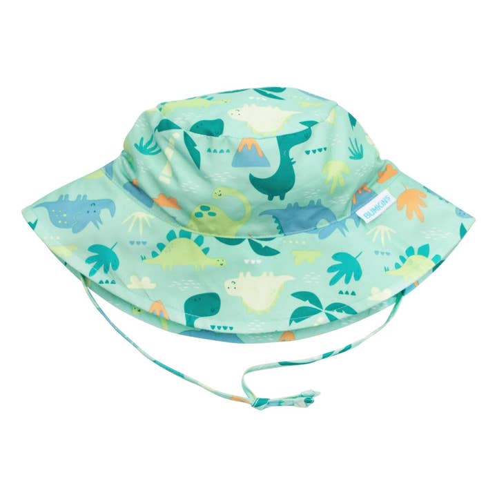 Bumkins - Wholesale Sun Hat - Kids - Sun Hat: Green Dinosaurs