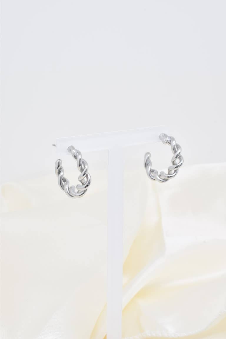 Kapyco - Wholesale Hoop Earrings - stainless steel creole earrings -BO1003074